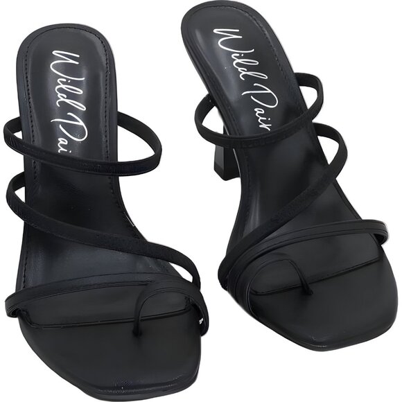 Wild Pair Lenore Strappy Dress Sandals Black Women's US 6M - Picture 1 of 6